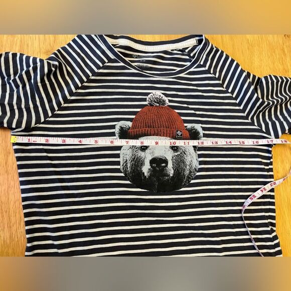 Columbia UnBearable Soft Striped Women’s Tee size medium - Picture 7 of 13